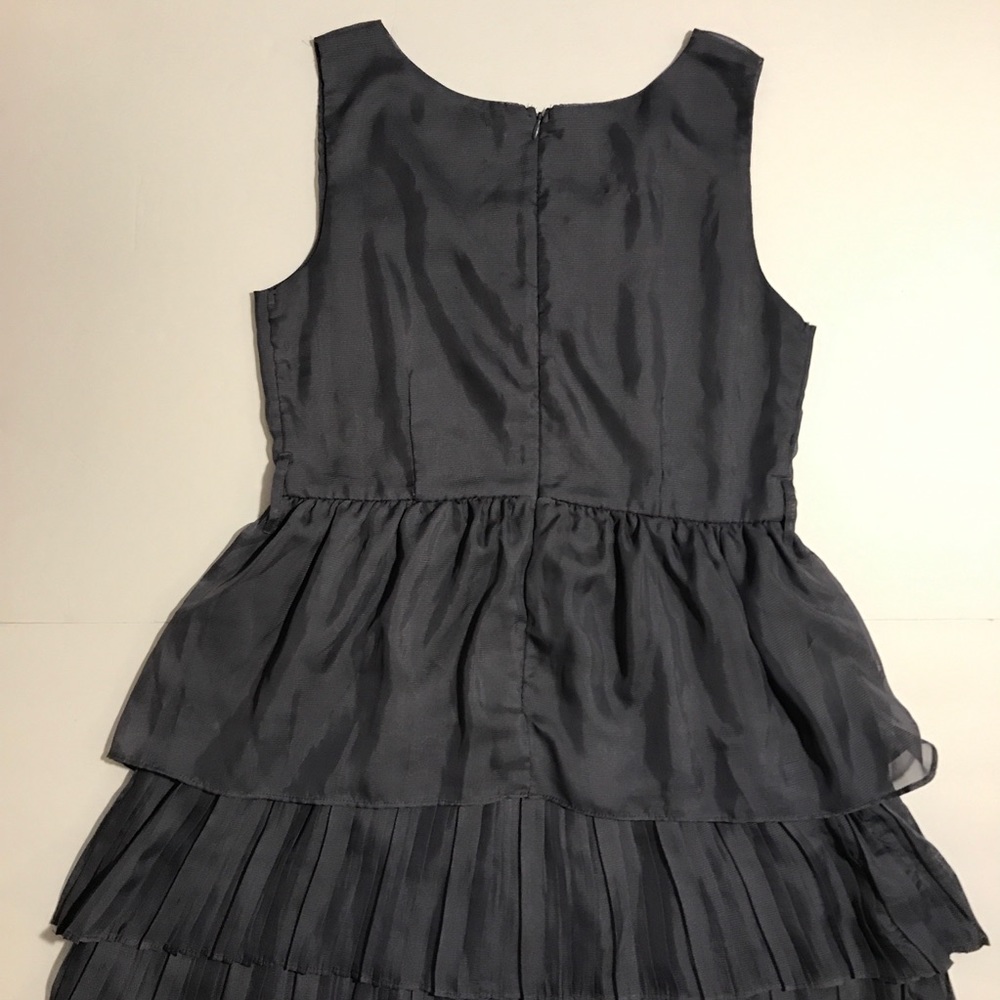 Grey Ruffle Dress - Picture 2 of 8